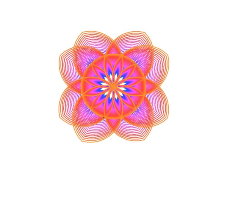 How to draw beautiful lotus petals using Python 0009